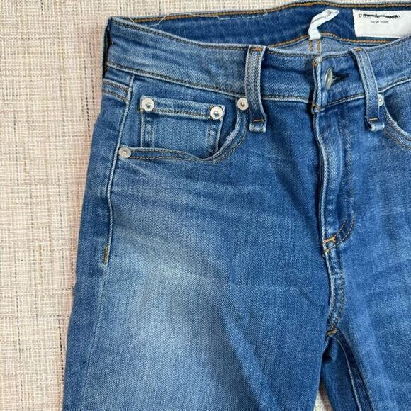 rag & bone Cate Mid-Rise Skinny Slim Fit Mid Indigo Jean Hazy Daze Size 25‎ - Picture 3 of 7